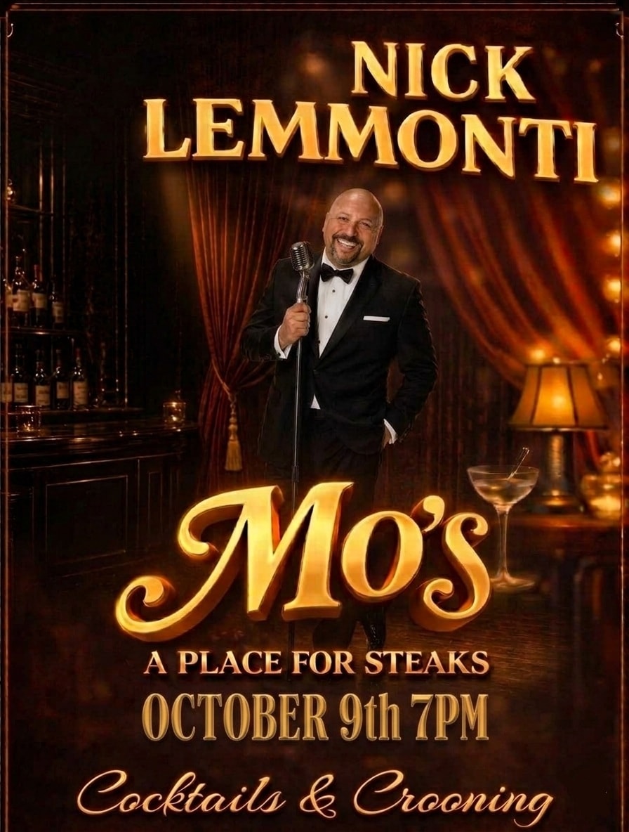 Mo's A Place For Steaks where Nick Lemmonti performs